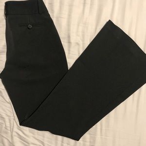black high waisted pants with slight flare